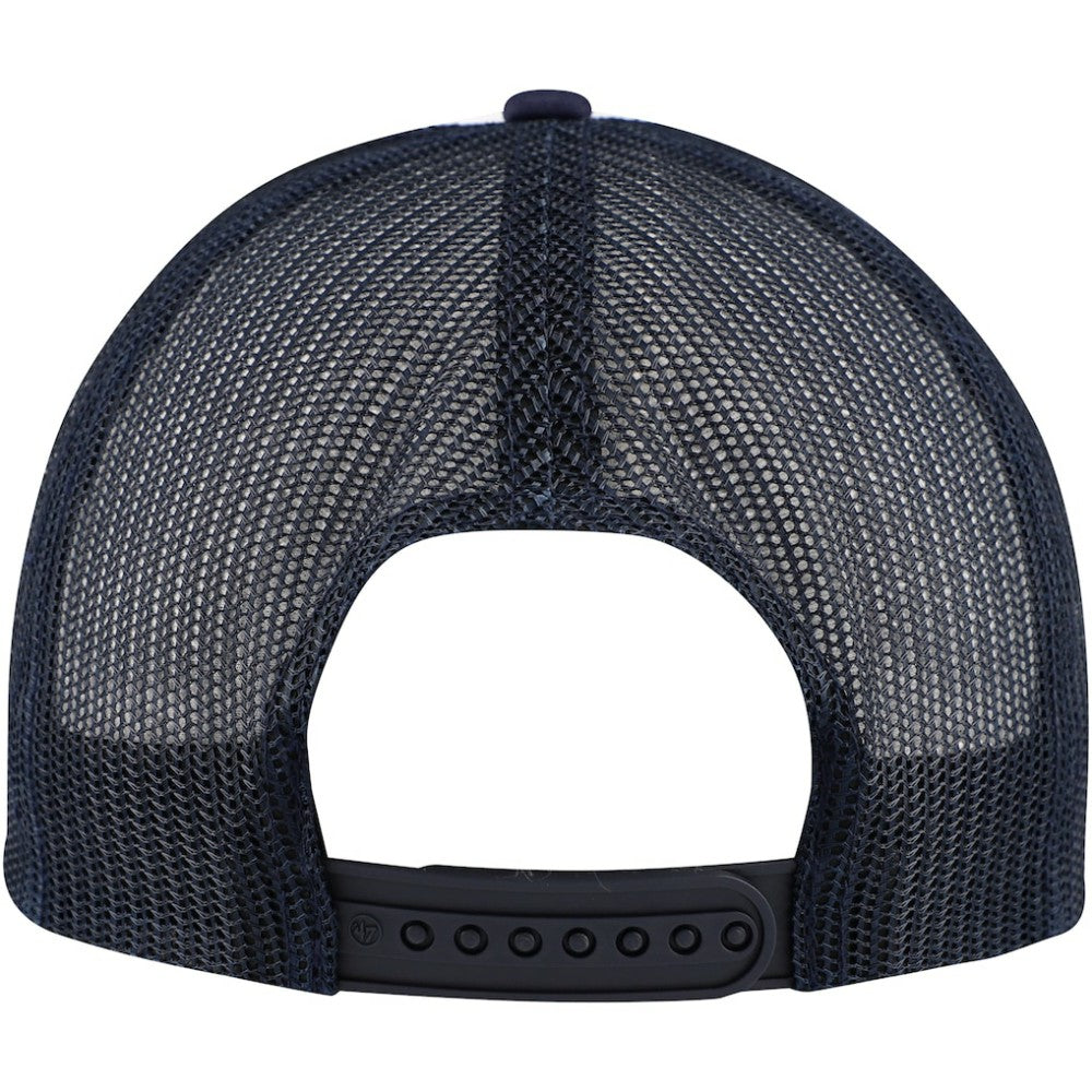 White/Navy Chicago Cubs '47 Cooperstown Collection Wax Pack Express Trucker Adjustable Hat