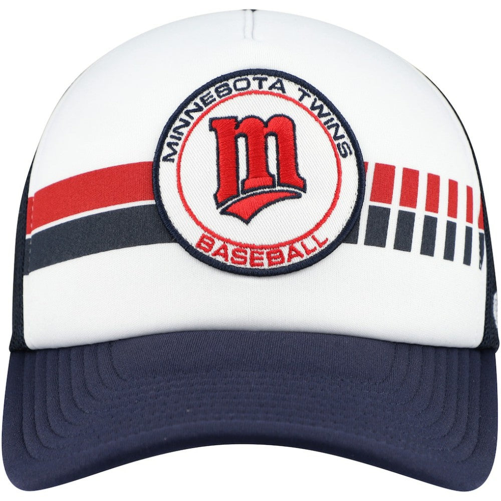 White/Navy Minnesota Twins '47 Cooperstown Collection Wax Pack Express Trucker Adjustable Hat