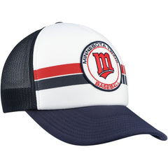 White/Navy Minnesota Twins '47 Cooperstown Collection Wax Pack Express Trucker Adjustable Hat
