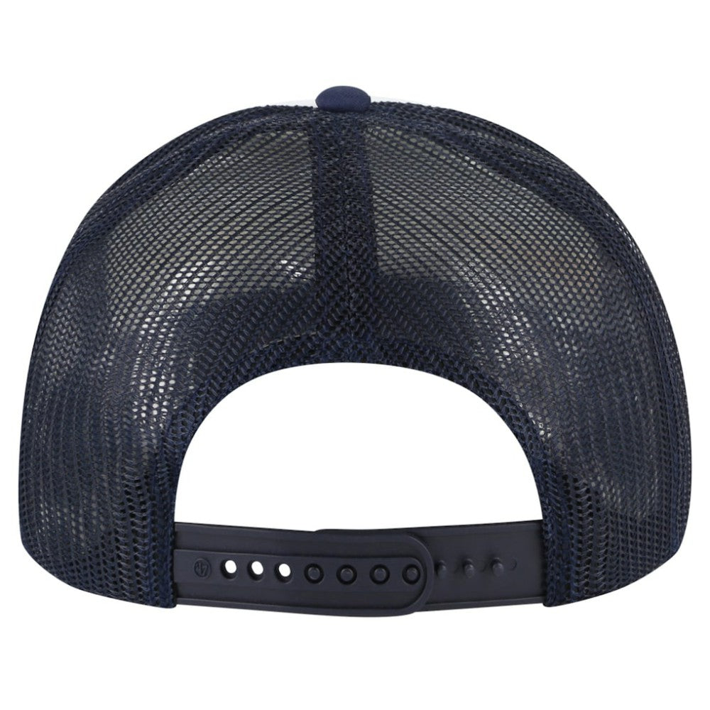 White/Navy New York Yankees '47 Cooperstown Collection Wax Pack Express Trucker Adjustable Hat
