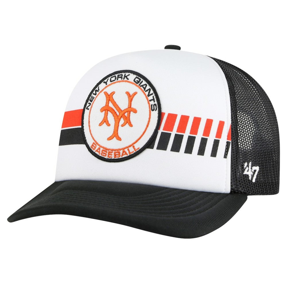 White/Black San Francisco Giants '47 Cooperstown Collection Wax Pack Express Trucker Adjustable Hat