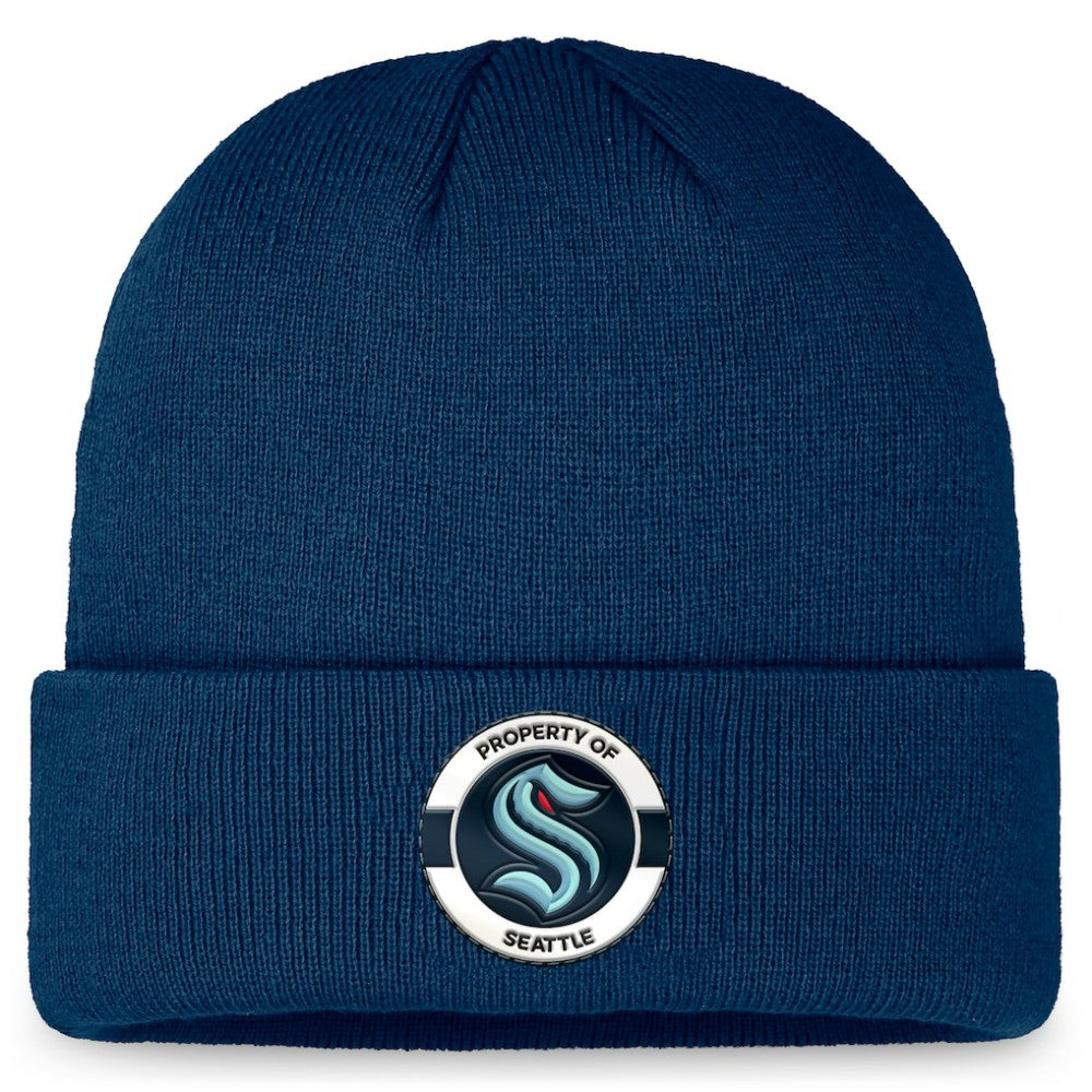 NHL Seattle Kraken Fanatics Authentic Pro Training Camp Cuffed Knit Hat