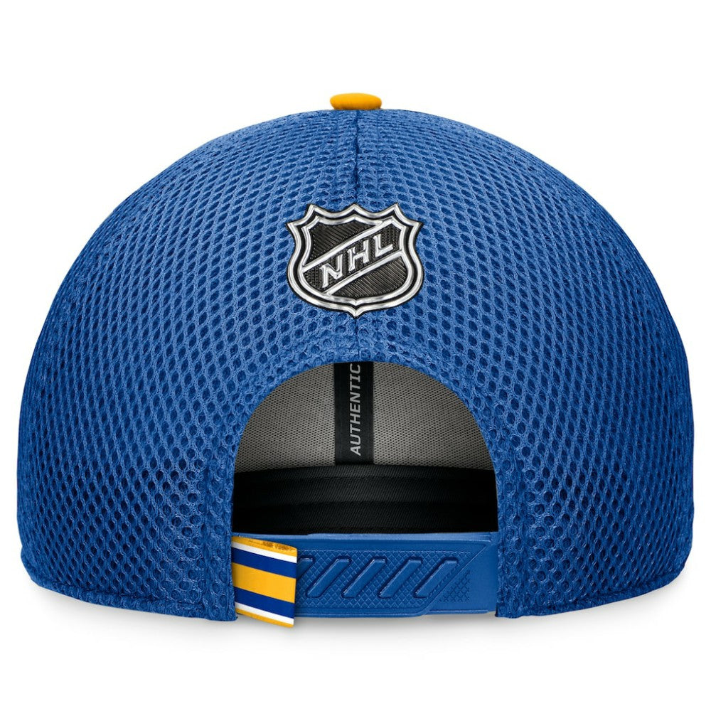 NHL Buffalo Sabres Fanatics 2024 NHL Draft On Stage Trucker Adjustable Hat