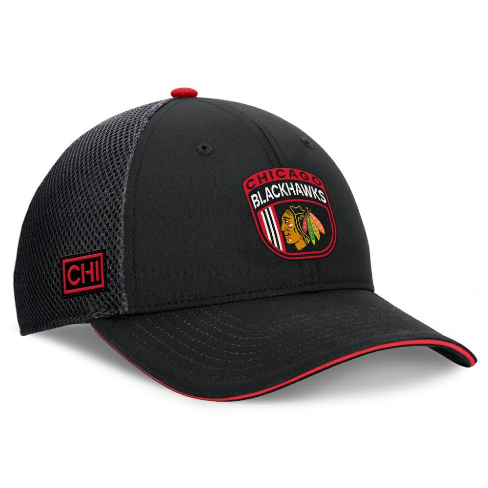 NHL Chicago Blackhawks Fanatics 2024 NHL Draft On Stage Trucker Adjustable Hat