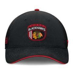 NHL Chicago Blackhawks Fanatics 2024 NHL Draft On Stage Trucker Adjustable Hat