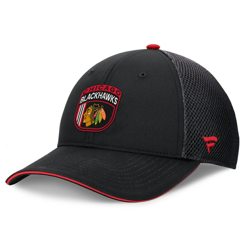 NHL Chicago Blackhawks Fanatics 2024 NHL Draft On Stage Trucker Adjustable Hat