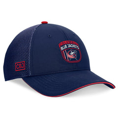 NHL Columbus Blue Jackets Fanatics 2024 NHL Draft On Stage Trucker Adjustable Hat