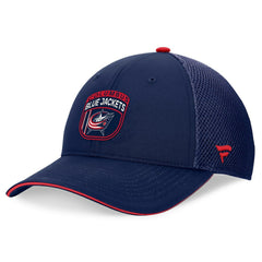 NHL Columbus Blue Jackets Fanatics 2024 NHL Draft On Stage Trucker Adjustable Hat