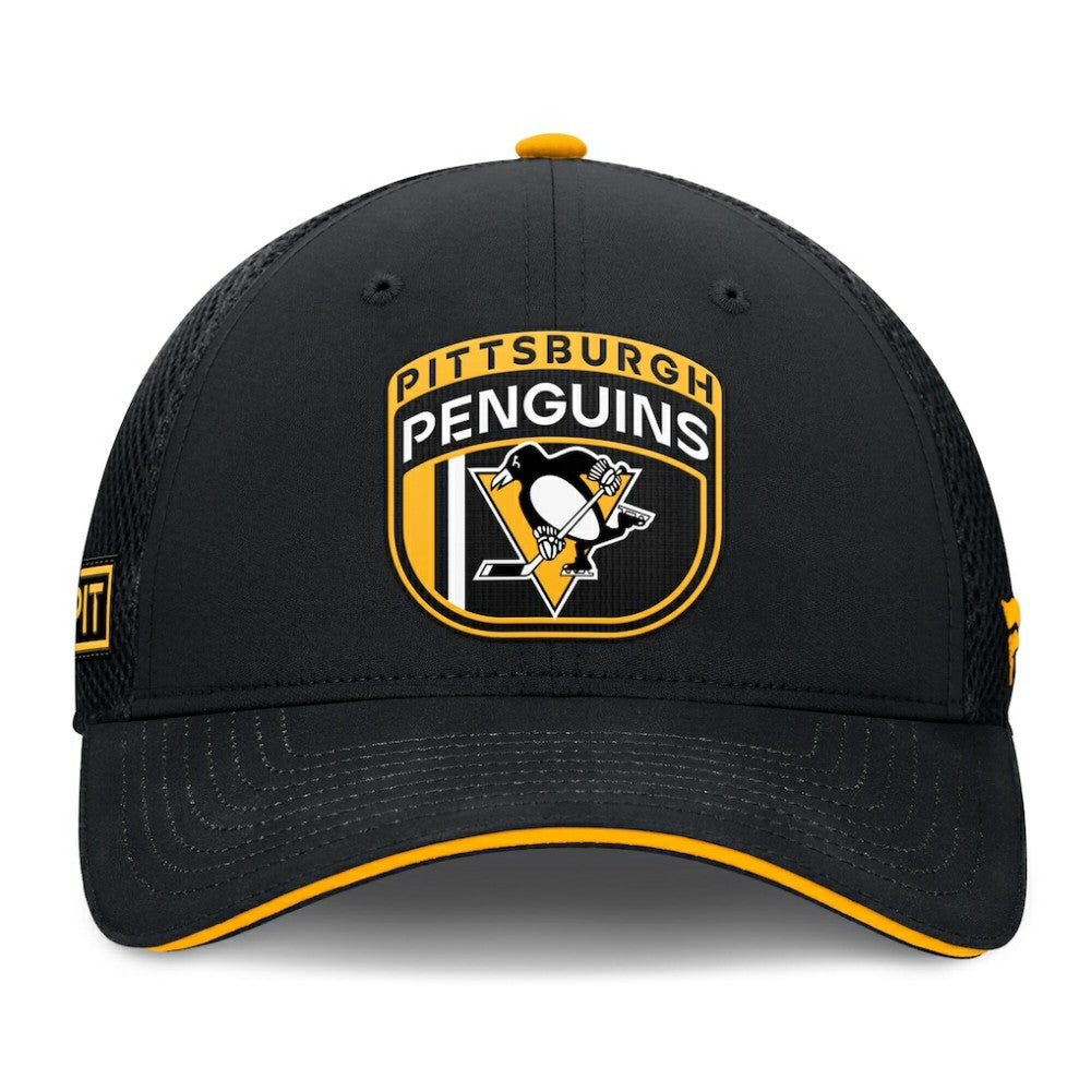 NHL Pittsburgh Penguins Fanatics 2024 NHL Draft On Stage Trucker Adjustable Hat