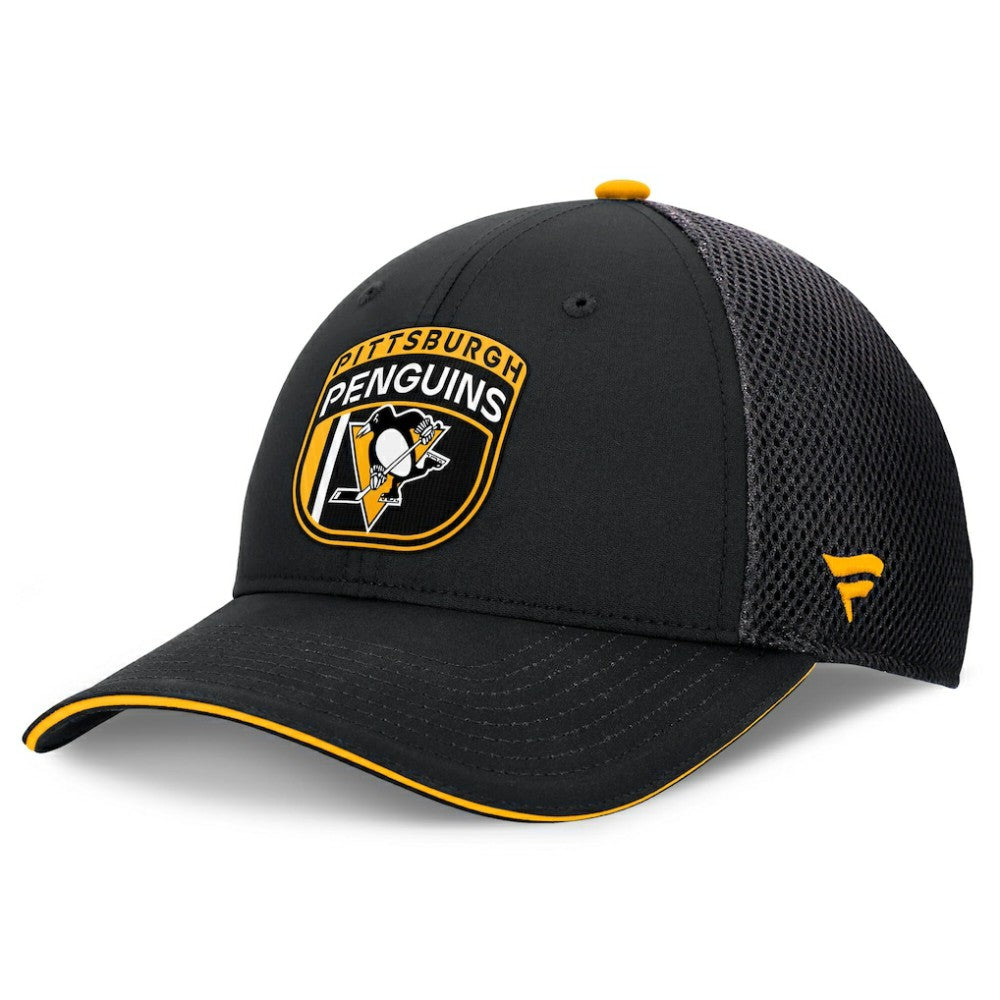 NHL Pittsburgh Penguins Fanatics 2024 NHL Draft On Stage Trucker Adjustable Hat
