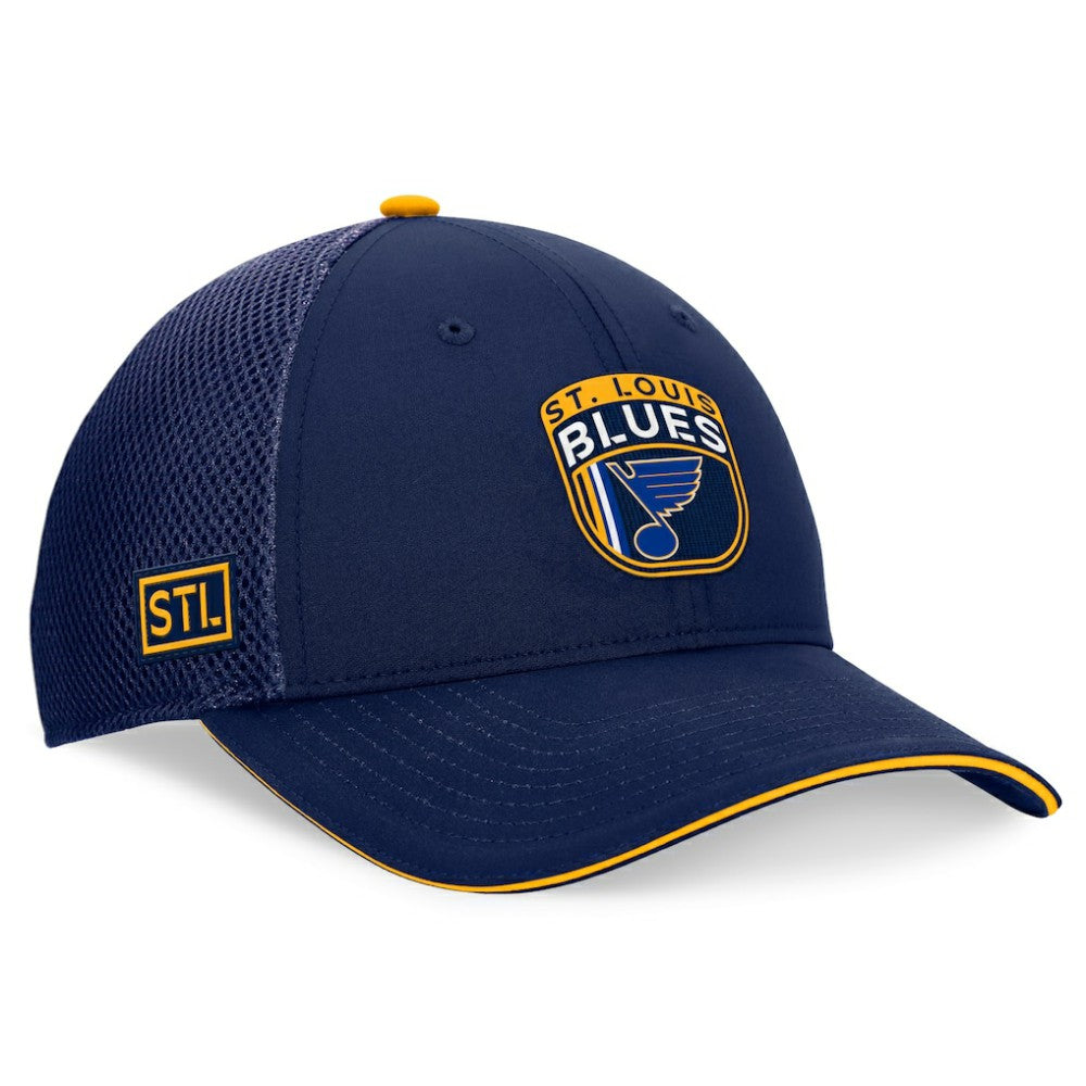 NHL St. Louis Blues Fanatics 2024 NHL Draft On Stage Trucker Adjustable Hat