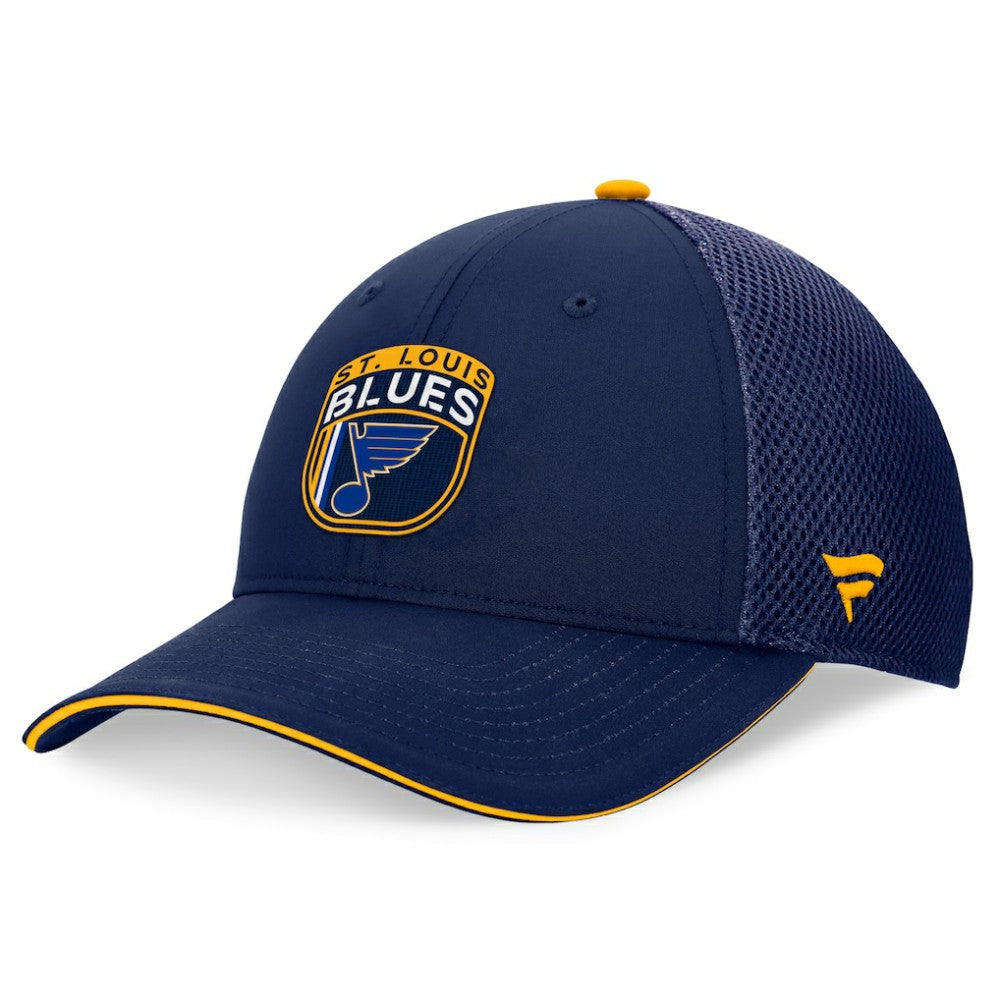 NHL St. Louis Blues Fanatics 2024 NHL Draft On Stage Trucker Adjustable Hat
