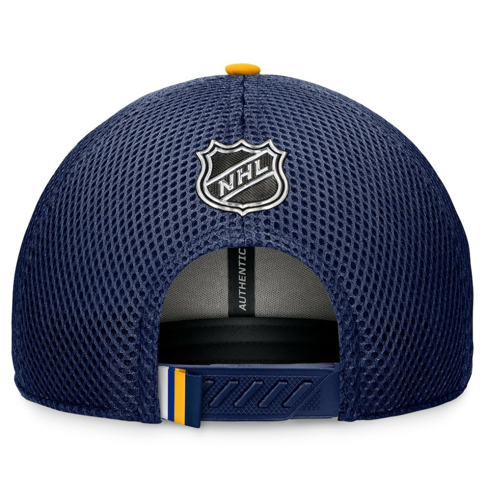NHL St. Louis Blues Fanatics 2024 NHL Draft On Stage Trucker Adjustable Hat