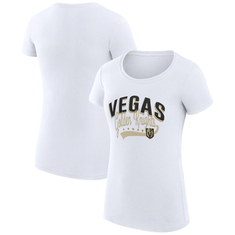 NHL Vegas Golden Knights G-III 4Her by Carl Banks Women's Super-Slim Fit Lightweight Filigree Logo T-Shirt