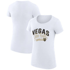 NHL Vegas Golden Knights G-III 4Her by Carl Banks Women's Super-Slim Fit Lightweight Filigree Logo T-Shirt