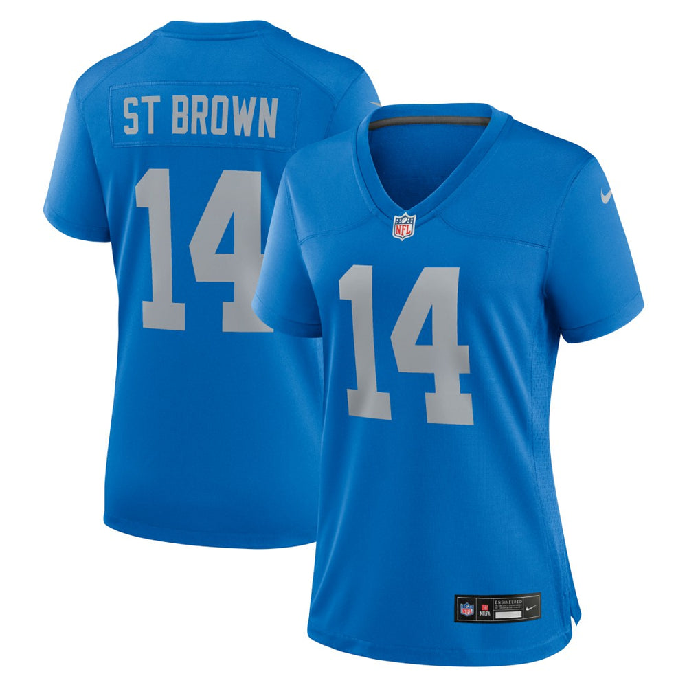 Amon-Ra St. Brown  Women's Alternate Game Jersey - Detroit Lions Jerseys