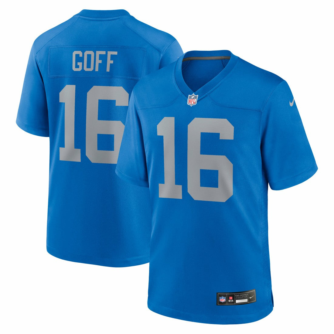 Jared Goff  Alternate Game Jersey - Detroit Lions Jerseys