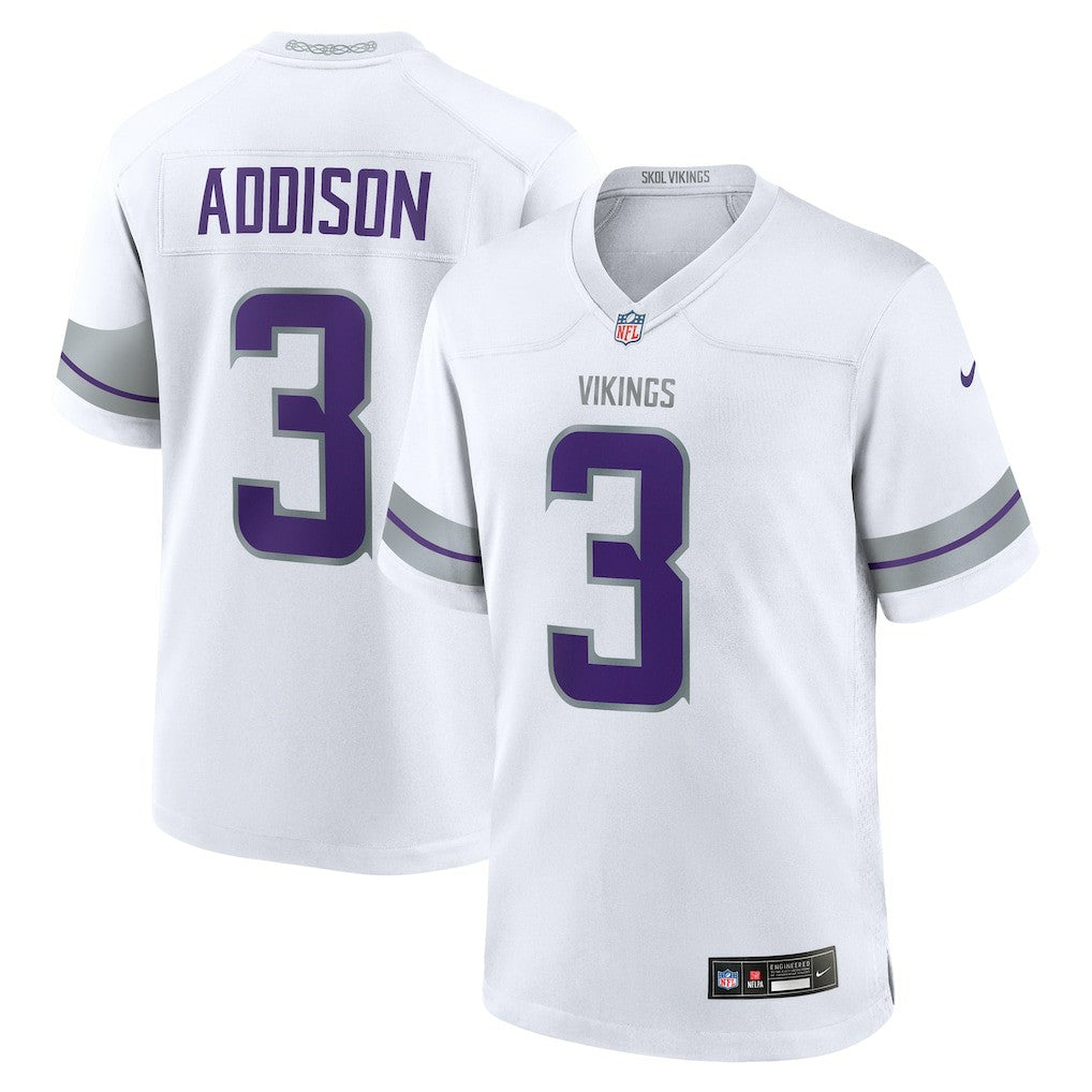Jordan Addison  Alternate Game Player Jersey - Minnesota Vikings Jerseys