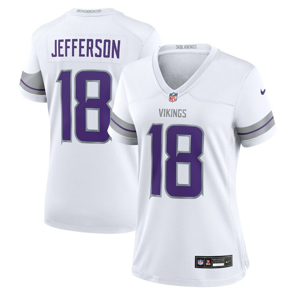 Justin Jefferson  Women's Alternate Game Player Jersey - Minnesota Vikings Jerseys