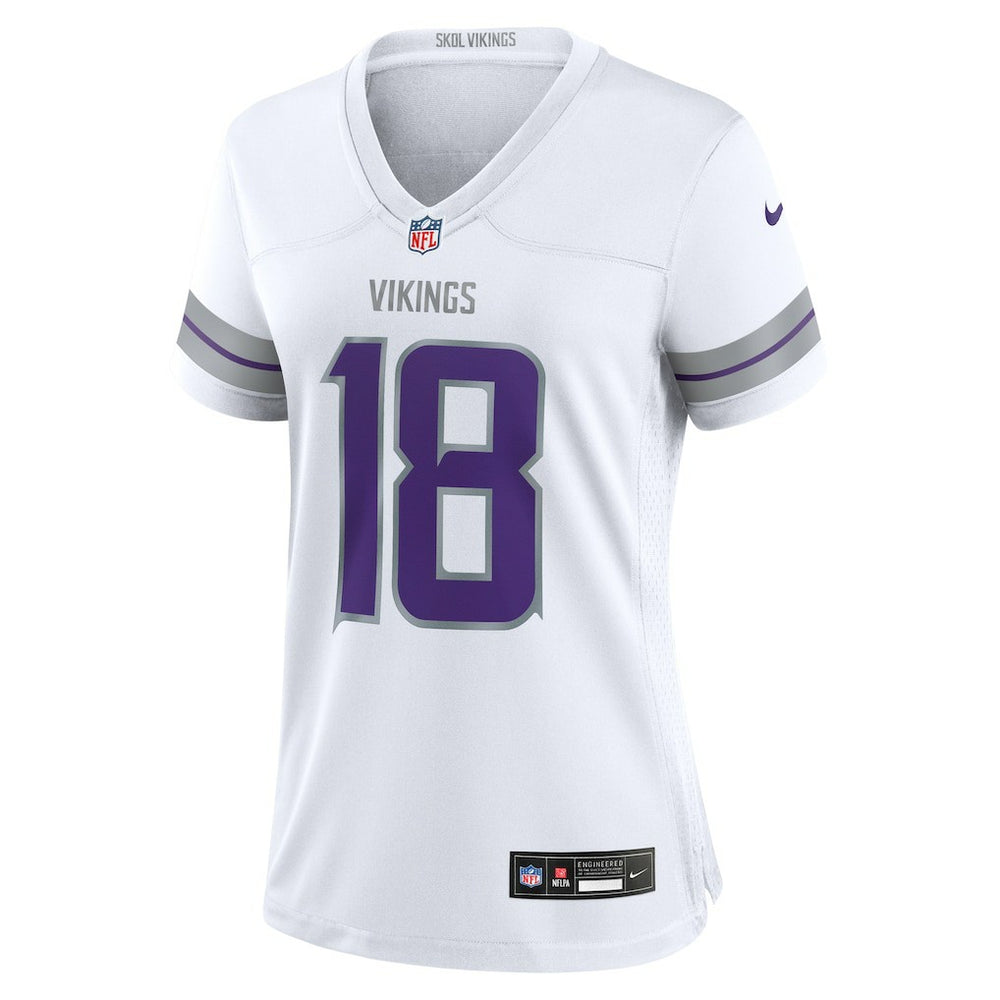 Justin Jefferson  Women's Alternate Game Player Jersey - Minnesota Vikings Jerseys