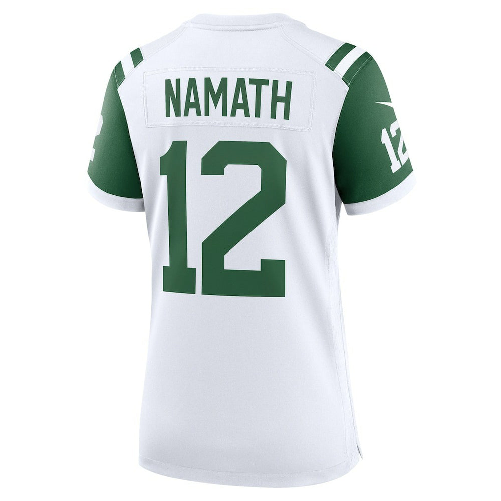 Joe Namath  Women's Classic Alternate Retired Player Game Jersey - New York Jets Jerseys