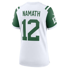 Joe Namath  Women's Classic Alternate Retired Player Game Jersey - New York Jets Jerseys