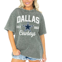 Gameday Couture Women's Tackle Titan Boyfriend Washed T-Shirt - Dallas Cowboys T-shirts