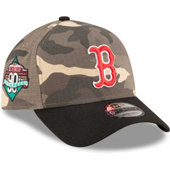 Boston Red Sox New Era Camo Crown A-Frame 9FORTY Adjustable Hat