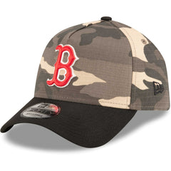 Boston Red Sox New Era Camo Crown A-Frame 9FORTY Adjustable Hat