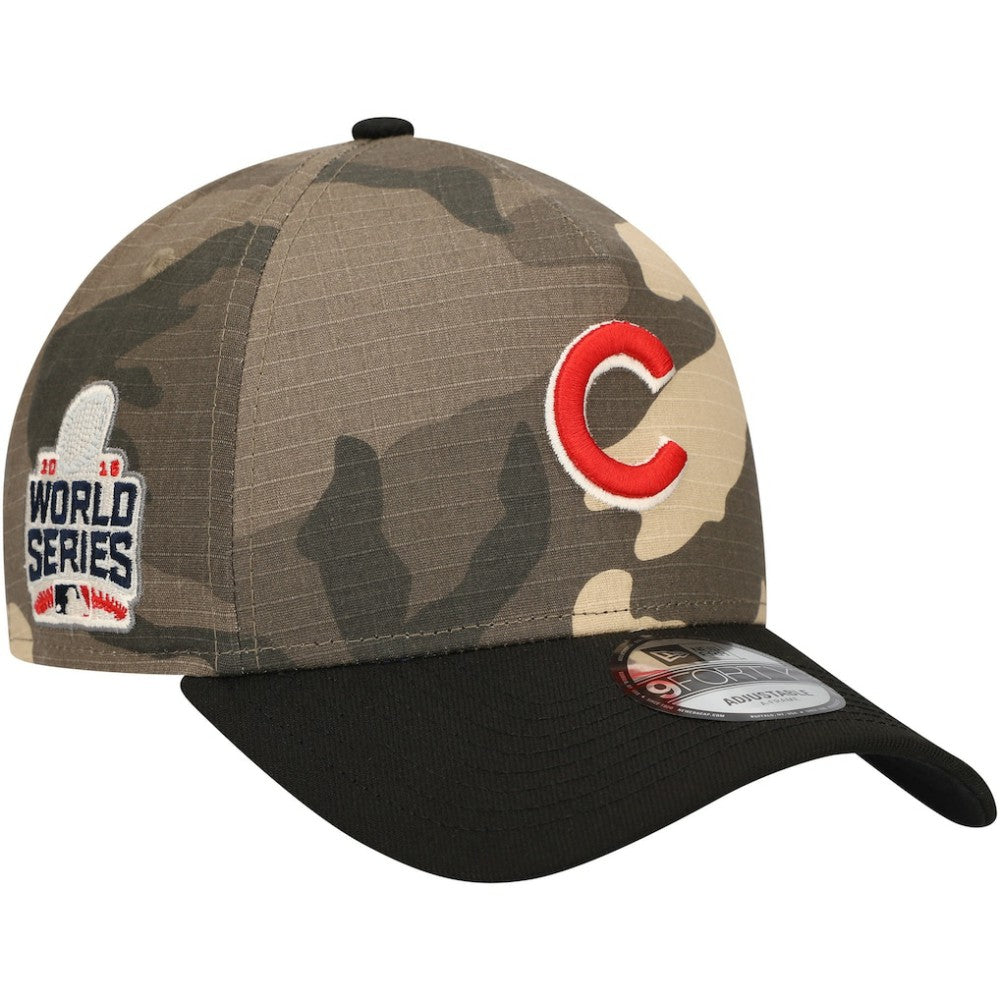 Chicago Cubs New Era Camo Crown A-Frame 9FORTY Adjustable Hat