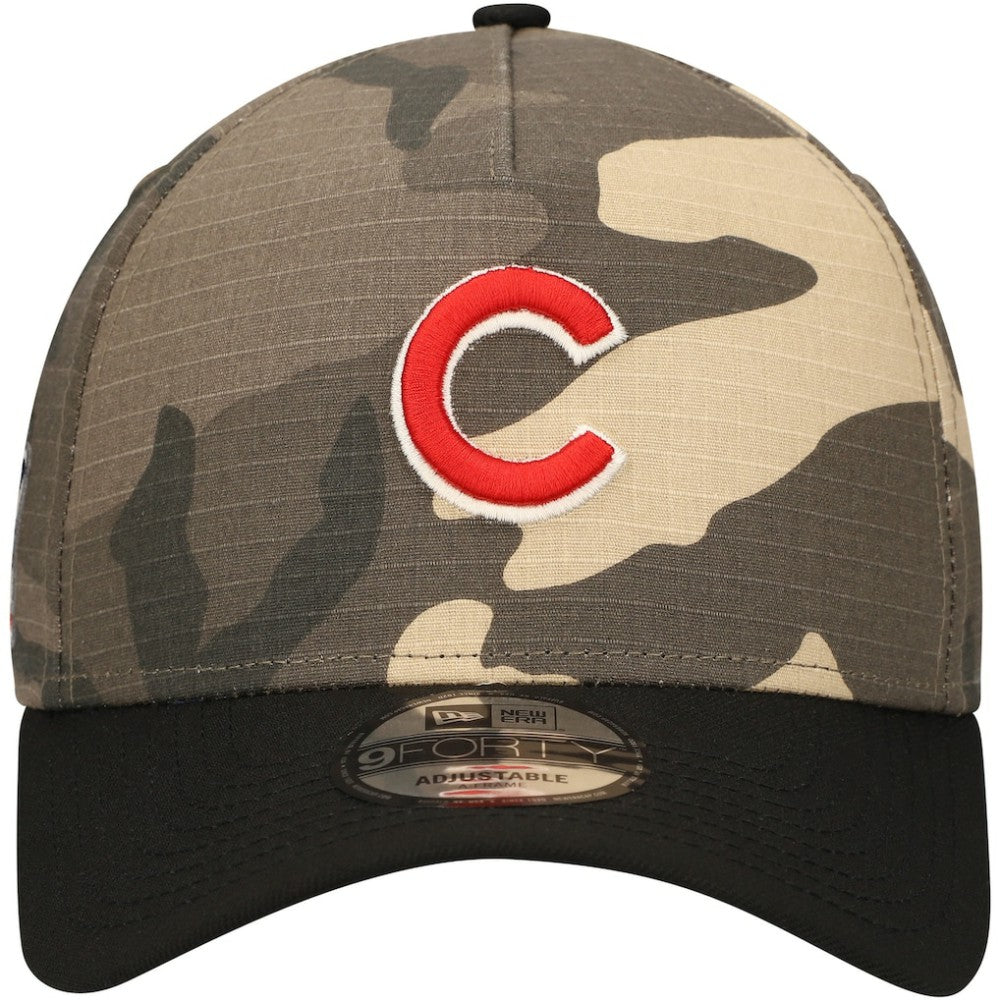 Chicago Cubs New Era Camo Crown A-Frame 9FORTY Adjustable Hat