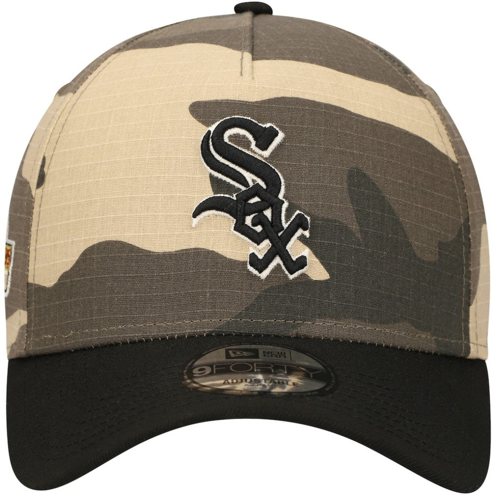 Chicago White Sox New Era Camo Crown A-Frame 9FORTY Adjustable Hat