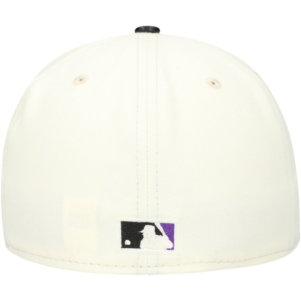 Cream Tampa Bay Rays New Era Game Night Leather Visor 59FIFTY Fitted Hat