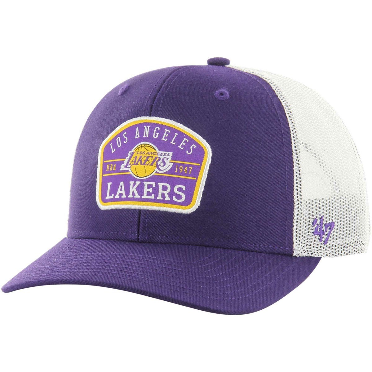 47 brand Los Angeles Lakers '47 Semi Patch Trucker Adjustable Hat