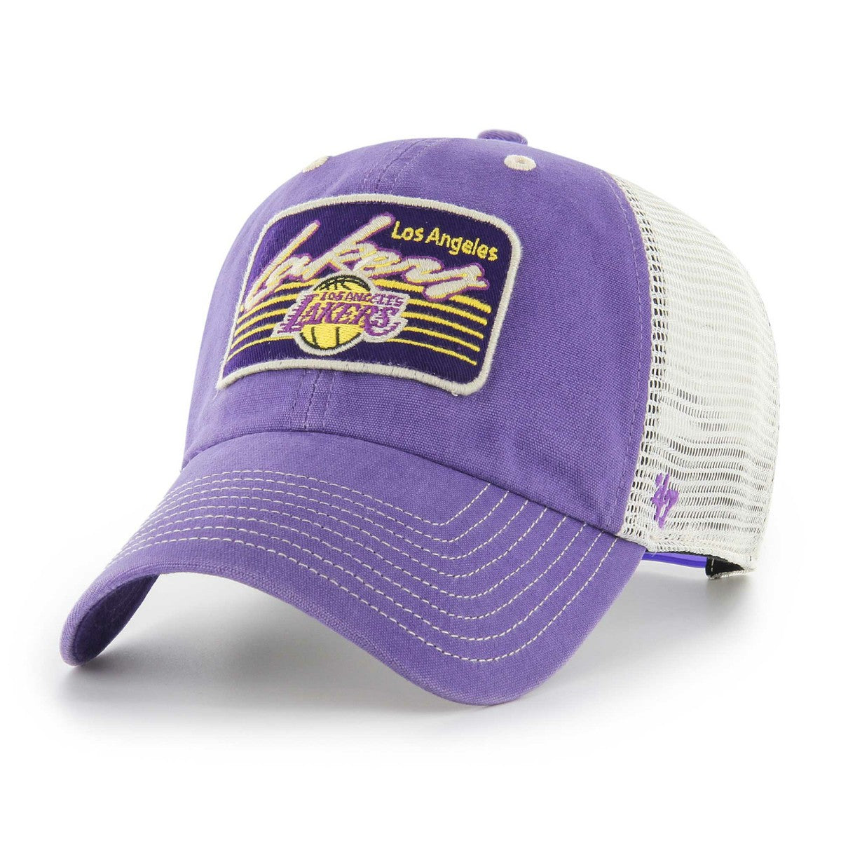 47 brand Los Angeles Lakers '47 Five Point Patch Clean Up Adjustable Hat