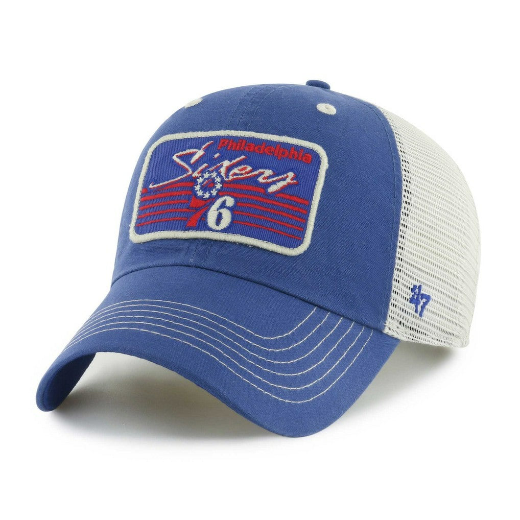 47 brand Philadelphia 76ers '47 Five Point Patch Clean Up Adjustable Hat