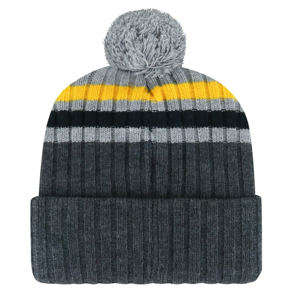 NHL Pittsburgh Penguins '47 Stack Patch Cuffed Knit Hat with Pom