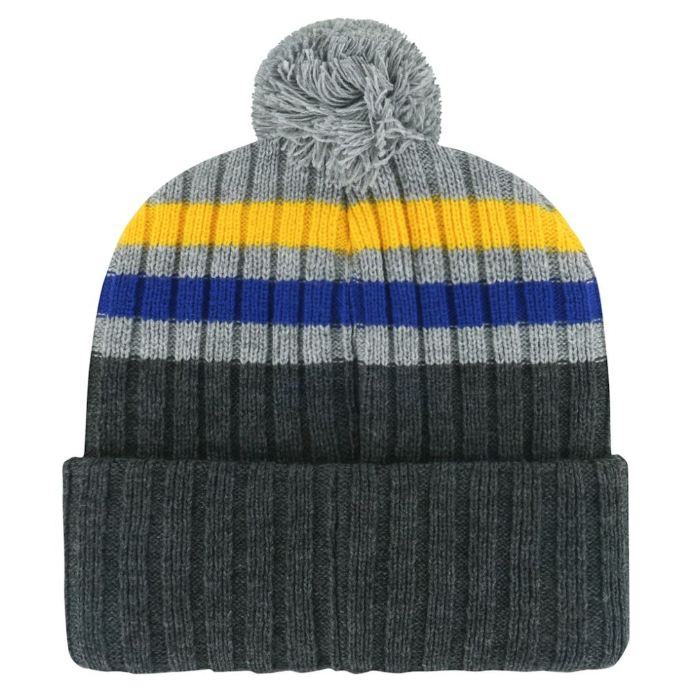 NHL St. Louis Blues '47 Stack Patch Cuffed Knit Hat with Pom