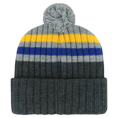 NHL St. Louis Blues '47 Stack Patch Cuffed Knit Hat with Pom