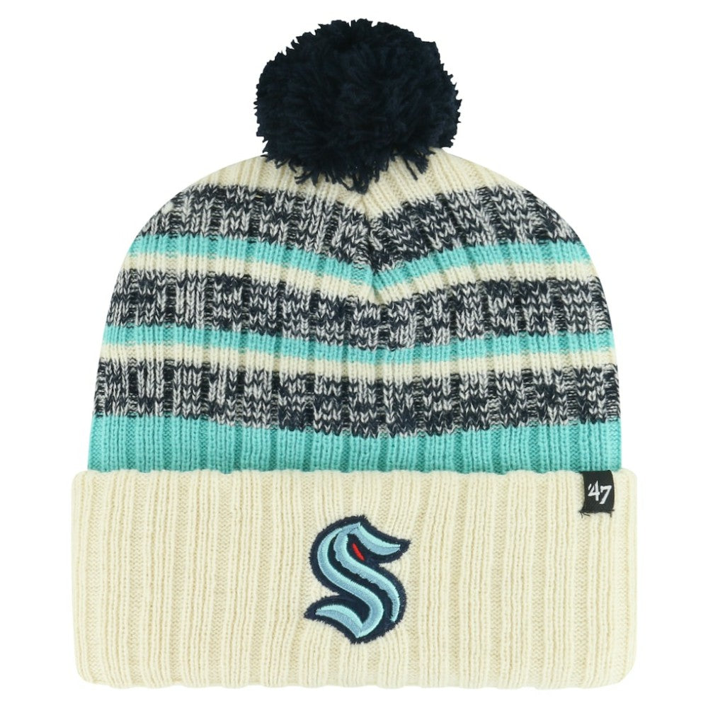 NHL Seattle Kraken '47 Tavern Cuffed Knit Hat with Pom