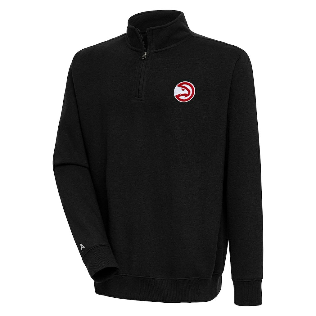 Atlanta Hawks Antigua Victory Quarter-Zip Pullover Top