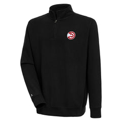 Atlanta Hawks Antigua Victory Quarter-Zip Pullover Top