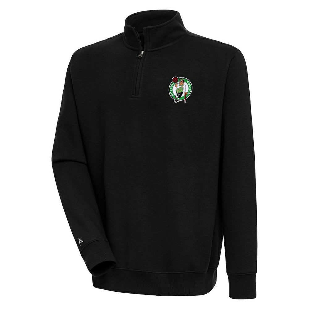 Boston Celtics Antigua Victory Quarter-Zip Pullover Top