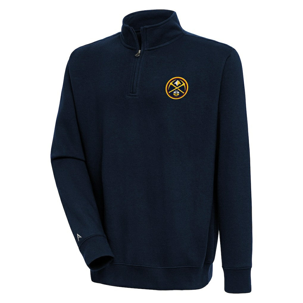 Denver Nuggets Antigua Victory Quarter-Zip Pullover Top sale