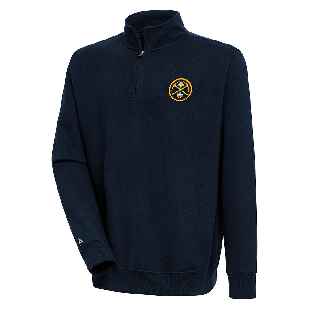 Denver Nuggets Antigua Victory Quarter-Zip Pullover Top sale