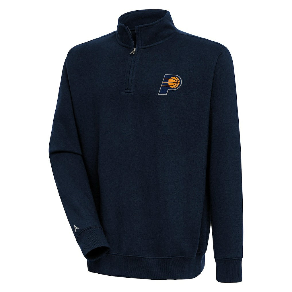 Indiana Pacers Antigua Victory Quarter-Zip Pullover Top