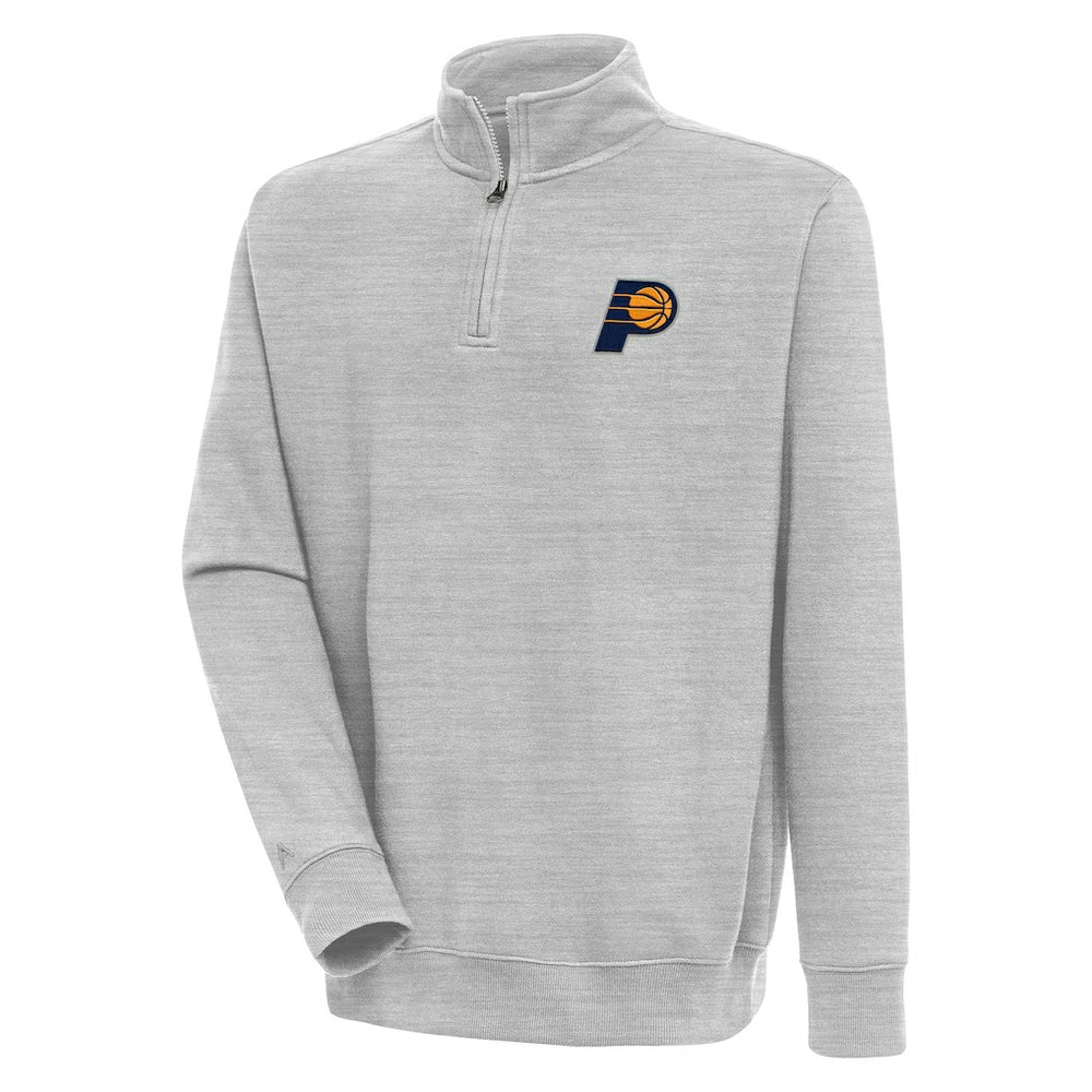 Indiana Pacers Antigua Victory Quarter-Zip Pullover Top