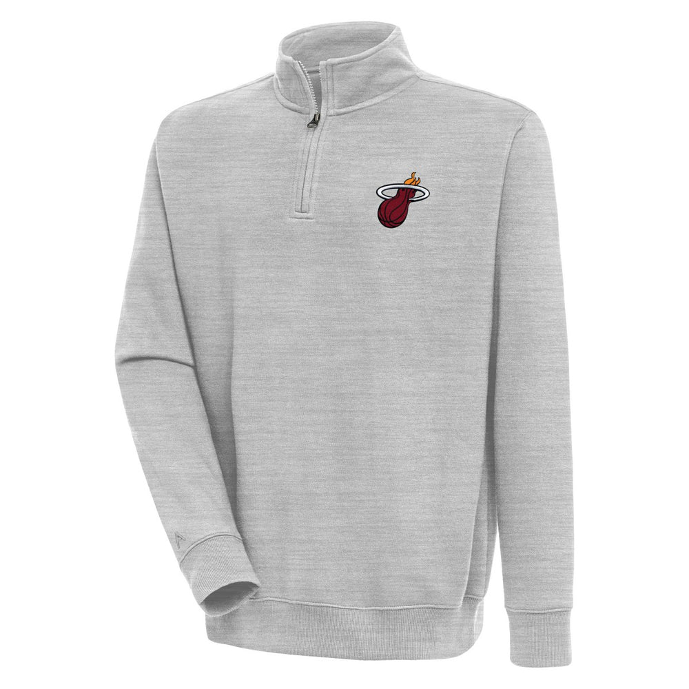 Miami Heat Antigua Victory Quarter-Zip Pullover Top