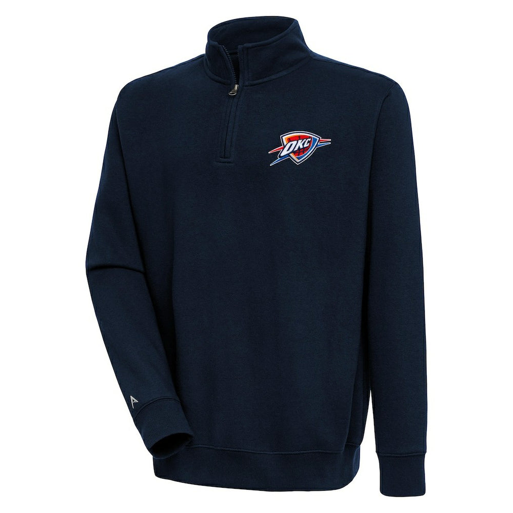 Oklahoma City Thunder Antigua Victory Quarter-Zip Pullover Top