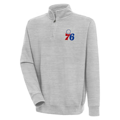 Philadelphia 76ers Antigua Victory Quarter-Zip Pullover Top